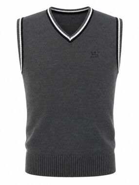 ​Piazza Italia‎ Charcoal Gray V-Neck Sweater Vest XL